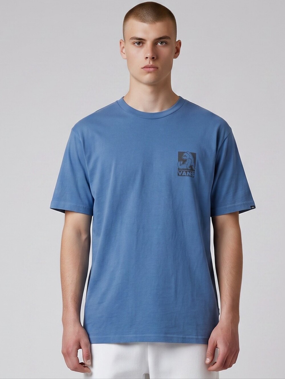 Vans Blue Short Sleeve Logo Tee